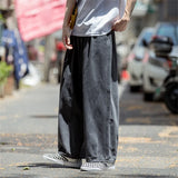 Joior Men Jeans Wide Leg Denim Cargo jean pants Loose Straight Baggy Men's Jeans hip hop Streetwear Skateboard Neutral denim Trousers