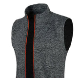 Joior Autumn and Winter Men's Knitted Velvet Fashion Casual Top Zipper Vest Sleeveless High Neck Fleece Solid Color Men's Wear