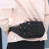 Joior Fashion Men Women Waist Bag Casual Fanny Pack Purse Large Phone Belt Bag Pouch Canvas Outdoor Travel Phone Bag Banana Hip Bags