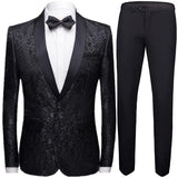 Joior Coat Vest Pants 3 Piece Suit Set Luxury Groom Wedding Dress Party High End Waistcoat Slim Fit Lapel Blazer Jacket Men Trousers