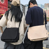 Joior Collage Student School Bags Women&Men Unisex Crossbody Bags Multipockets Messenger Bag Simple Nylon Shoulder Bag Bolso de Mujer