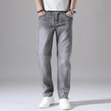 Joior Cotton Stretch Jeans Business Casual Men's Thin Denim Jeans Grey Spring Summer Brand New Fit Straight Lightweight