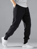 Joior Men Drawstring Waist Slant Pocket Sweatpants