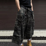 Joior Camouflage Work Men Shorts 2024 Cargo Darkwear Pocket Design Casual New Fashion Male Wide Leg Trousers