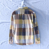 Joior Cotton Linen Casual Plaid Shirts for Men Long Sleeve Tops Male Loose Turn-down Collar Fashion Clothing Trends