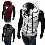 Joior New Fashion Zipper Cardigan Sweater Mens Sleeveless Hooded Vest Jacket Plus Size S-4XL Streetwear Vest Hoodies