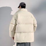 Joior Thick Warm Padded Snow Coat Men Oversize Bread Jacket Stand Collar Male Winter  Men Outdoor Winter Parka Men Warm Outwear