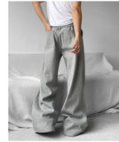 Joior Wide Leg Sweatpants Men Oversize Gray Sports Pants Sportswear Casual Trousers Male Loose Korean Streetwear Hip Hop