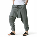 Joior Men Hiphop Harem Pants Baggy Casual Yoga Loose Drop Crotch Trouser