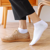 Joior 5 Pairs Unisex Socks Low Cut Breathable Business Boat Sock Solid Color Comfortable Ankle Casual White Black Summer Men Business