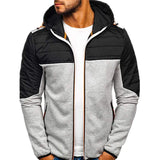 Joior Men's Hoodies Spring Autumn Casual LongSleeve Zip Up Hoodie Men Sweatshirt Patchwork Hooded Sweatshirts Streetwear Hoody Cardigan