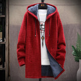 Joior Autumn and Winter New Classic Fashion Medium Length Coat Men's Casual Loose Thickened Warm High-Quality Large Size Sweater