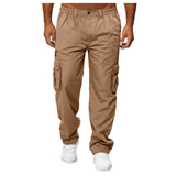 Joior Stretch Jogging Pants with Flap Pockets - Men's Casual Loose Fit thin Cargo Pants