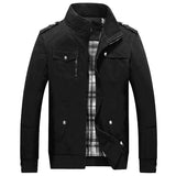 Bomber Jacket Men Casual Windbreaker Jacket Coat Men Spring Autumn New Hot Outwear Stand Slim Military Jacket Mens