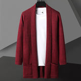 Joior Autumn Korean style fashion Men's Sweater Thicken and Velvet Men Cardigan Knitted Sweater Coat Stripe Jacket Male S-5XL