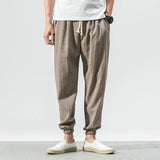 Joior Cotton Linen Casual Harem Pants Men Joggers Man Summer Trousers Male Chinese Style Baggy Pants Harajuku Clothe