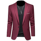 Joior 2024 Fashion New Men's Casual Business Slim Fit Formal Dress Blazers Jacket Suit Coat