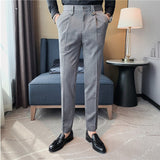 Joior British Style Autumn New Solid High Quality Dress Pant Men Slim Fit Casual Office Trousers Formal Social Wedding Party Suit Pant