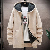 Joior Autumn and Winter New Men's Fashion Hooded Sweater Men's Casual Plus Fleece Thickened Warm High-Quality Large Size Sweater