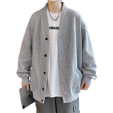 Joior Korean Sweatshirts Men Fashion Solid Color Style Hoodies Autumn Brand Casual Loose Coat Street Thick Warm Male Cardigans