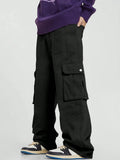 Joior Pocket Men's Straight Leg Cargo Pants, Loose Casual Outdoor Pants, Mens Work Pants For Hiking