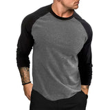 Joior Casual Fashion Streetwear Long Sleeve T-shirt Men Woman Fitness Raglan Sleeves Tee Shirt Male Tops Spring Autumn Clothing