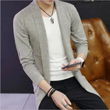 Joior Autumn Men's Sweaters Coat British Retro Stitching Cardigan Men Sweater Jacket Slim Fashion Casual Coat