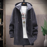 Joior Autumn and Winter New Classic Fashion Medium Length Coat Men's Casual Loose Thickened Warm High-Quality Large Size Sweater