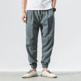 Joior Cotton Linen Casual Harem Pants Men Joggers Man Summer Trousers Male Chinese Style Baggy Pants Harajuku Clothe