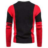 Joior Autumn New Fashion Foreign Trade Men's Knitted Round Neck Contrast Color Sweater Underlay