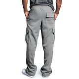 Joior Men Sweatpants Long Pants Loose Sport Fit Jogging Joggers Sweat Pocket Cargo Pants Trousers Plus-size S-4XL