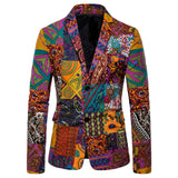 Joior Autumn And Winter Coat Jacket Men Blazers Suits Causal Flower Suit Slim Fit Ethnic Floral Retro Dress Mens Blazer Masculino Coat