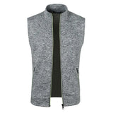 Joior Autumn Mens Zipper Sleeveless Coats Outdoor Turtleneck Sweaters Breathable Solid Color Streetwear Jacket Vest Men Athletic Tops