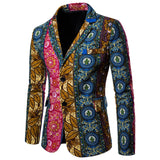 Joior Autumn And Winter Coat Jacket Men Blazers Suits Causal Flower Suit Slim Fit Ethnic Floral Retro Dress Mens Blazer Masculino Coat