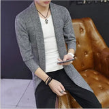 Joior Autumn Men's Sweaters Coat British Retro Stitching Cardigan Men Sweater Jacket Slim Fashion Casual Coat