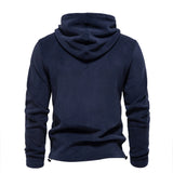 Joior Mens Winter Solid Fleece Hoody High Quality Warm Casual Drawstring Hat Sweatshirt Soft Shell Hoodies for Men