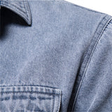 Joior 100% Cotton Denim Shirts Men Casual Solid Color Thick Long Sleeve Shirt for Men Spring High Quality Jeans Male Shirt