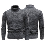 Joior Brand Men Turtleneck Sweaters and Pullovers New Fashion Knitted Sweater Winter Men Pullover Homme Wool Casual Solid Clothes