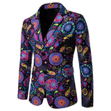 Joior Autumn And Winter Coat Jacket Men Blazers Suits Causal Flower Suit Slim Fit Ethnic Floral Retro Dress Mens Blazer Masculino Coat