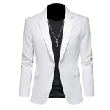 Joior 2024 Fashion New Men's Casual Business Slim Fit Formal Dress Blazers Jacket Suit Coat