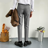 Joior Korean Style Mens Solid Comfortable Long Pants Fashion Streetwear Well Fitting Comfortable Straight Pantalons S-5XL