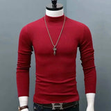 Joior Man Thermal Turtleneck Casual Sleepwear Shirt S-2XL Sleeve Long Slim Coat 5colors Basic Sweater Bottom Winter