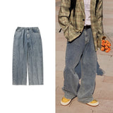 Joior Oversized Baggy Jeans Men Fashion Retro Casual Wide Leg Jeans Men Streetwear Loose Hip Hop Straight Denim Pants Mens Trousers