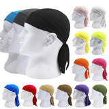 Hot Pure Cycling Cap Head Scarf Summer Men Running Riding Bandana Cap Headband Men Head Scarf