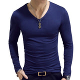 Joior Fashion Hot Sale Classic Long Sleeve T-Shirt For Men Fitness T Shirts Slim Fit Shirts Solid Tees Tops Men Tees Shirt Clothes