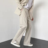 Joior Suit Pants Men Fashion Society Mens Dress Pants Korean Loose Straight Wide Leg Pants Mens Formal Trousers