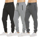 Joior New Sweatpants Side Zipper Pockets Men Joggers Track Pants Elastic Waist Sport Casual Trousers Baggy Fitness Gym Clothing