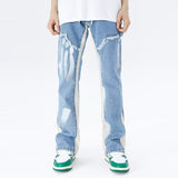 Joior Y2K Streetwear Baggy Flare Jeans Cargo Pants Men Clothing Drawstring Sweatpants Male Denim Trousers Pantalon Homme