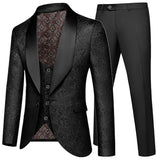 Joior Banquet Feather Embossing Process Designer Blazer Jacket Pants Vest / Men's New Suit Coat Waistcoat Trouser 3 Piece Set