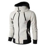 Joior Men Hoodie Coats Autumn Winter Double Zip Pocket Long Sleeve Zip Cardigan Sweatshirt Male